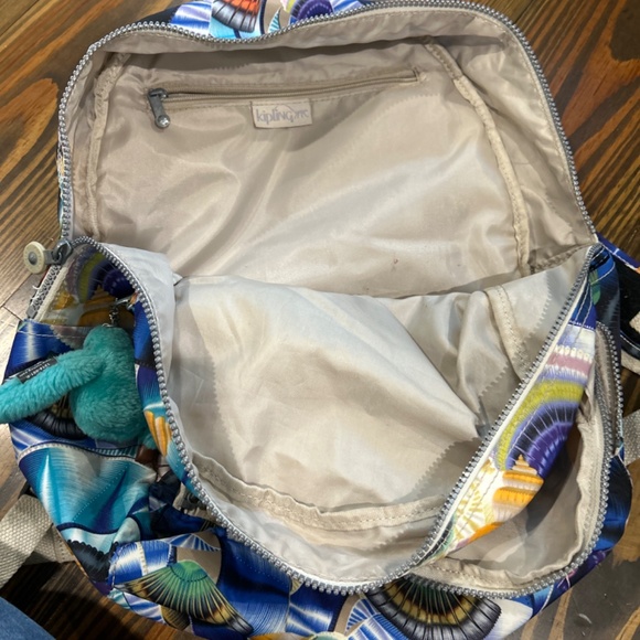 Kipling backpack in Ocean Daydream sea shell print - Picture 4 of 7